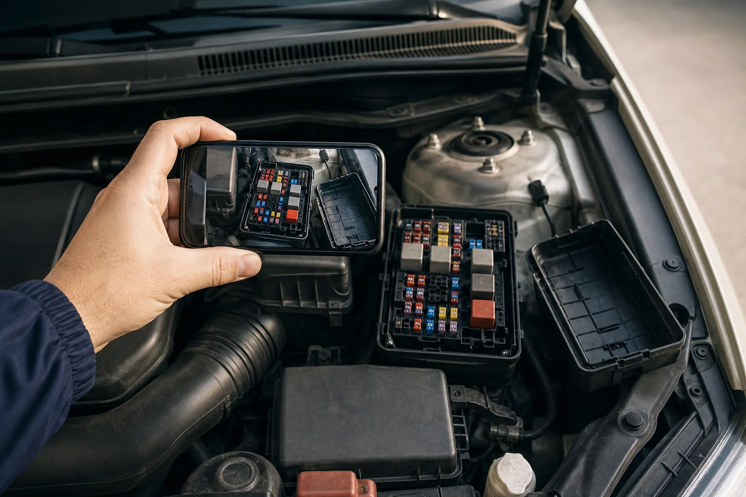 Дистанционный осмотр блока предохранителей по фотографиям перед покупкой автомобиля