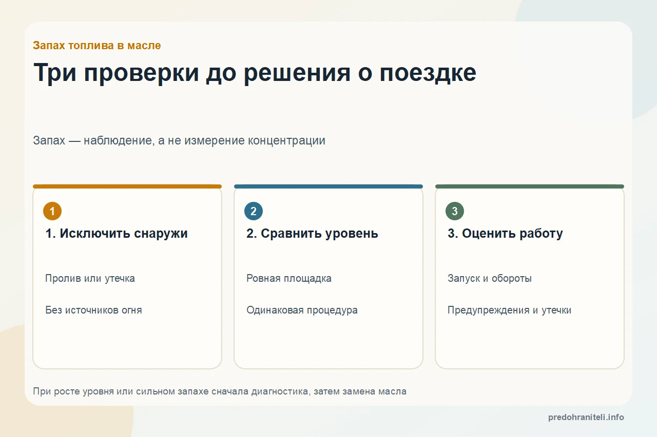 Масло пахнет бензином: причины и когда нельзя ехать