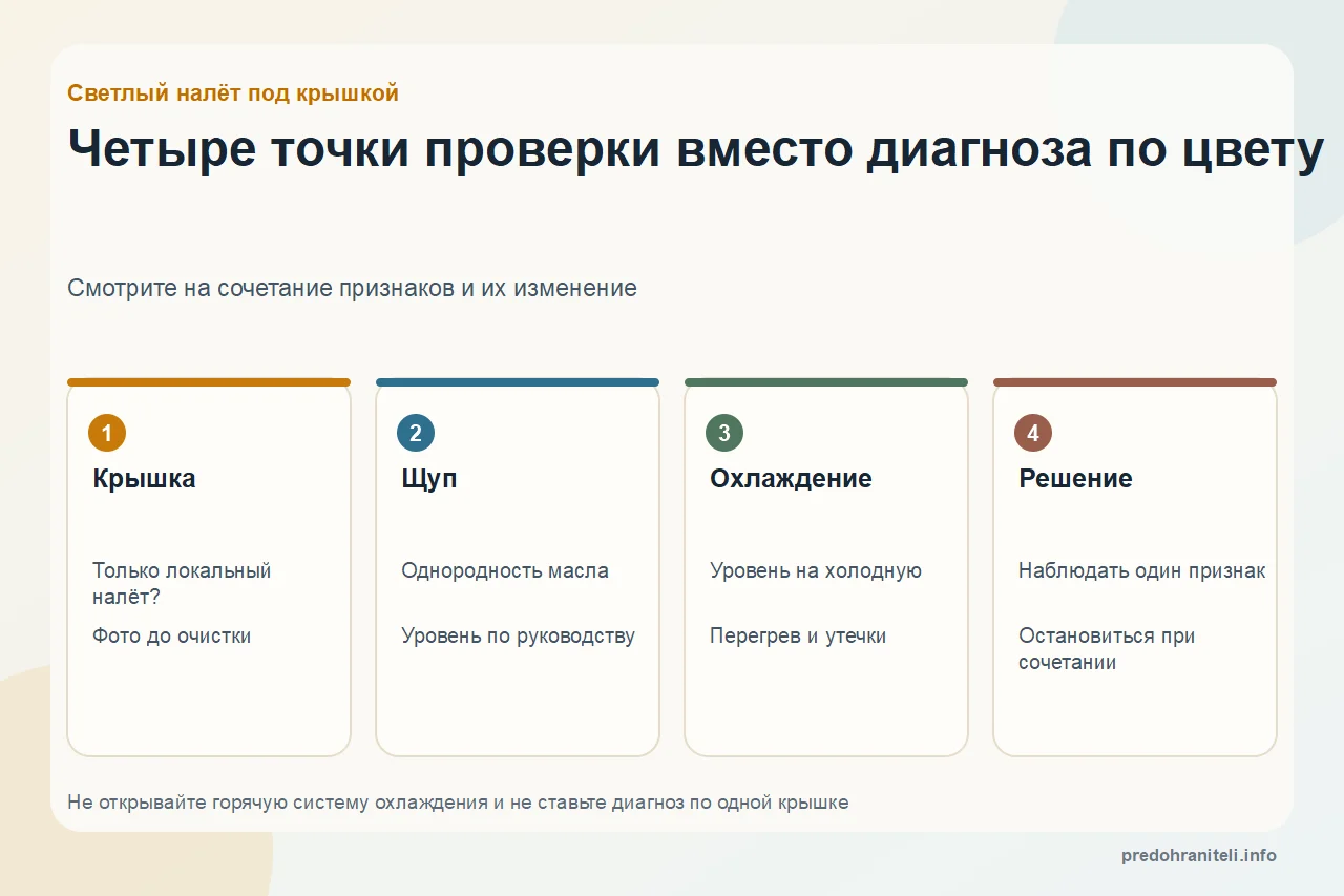 Эмульсия под крышкой двигателя: конденсат или неисправность