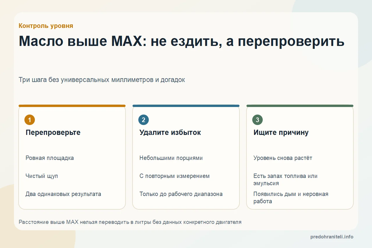 Перелив масла в двигателе: чем опасен и как убрать лишнее