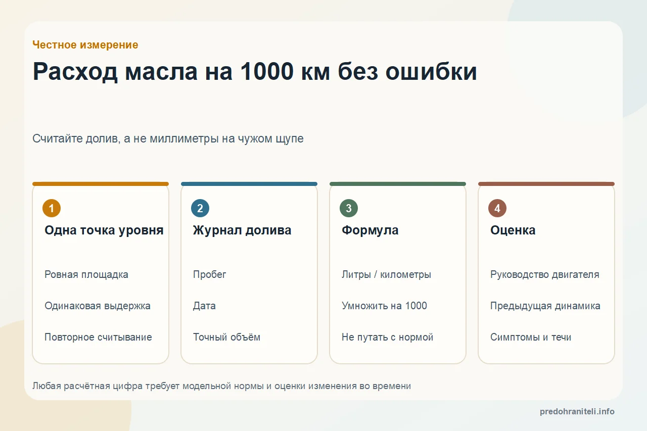 Расход масла на 1000 км: как измерить и когда нужна диагностика