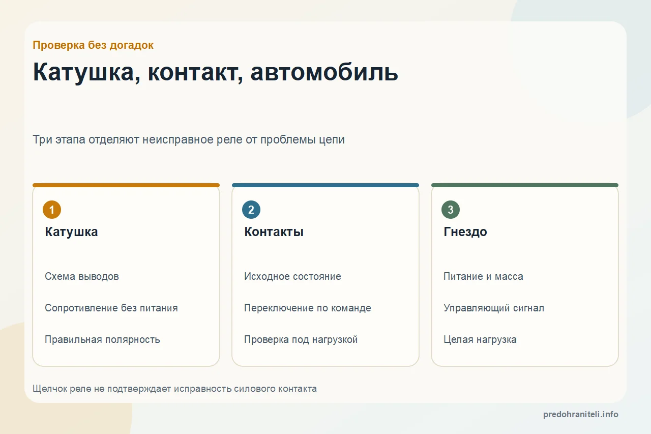 Как проверить автомобильное реле мультиметром и контрольной лампой