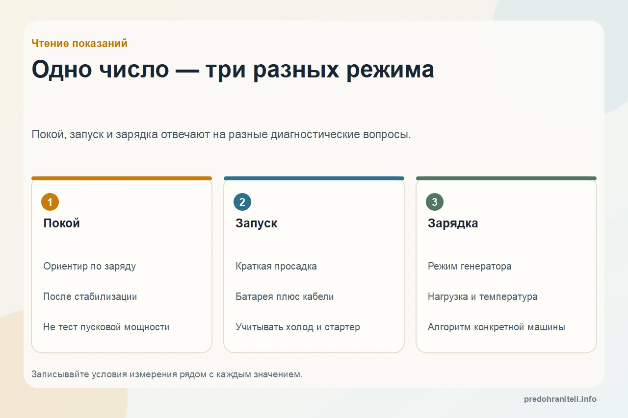 Напряжение аккумулятора автомобиля: что означают показания