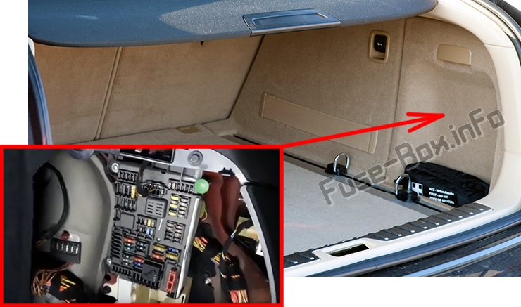 Расположение блока предохранителей