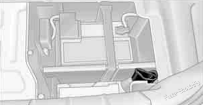 Onboard tool kit location: BMW Z4 (2002-2008)