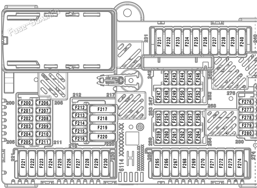Trunk fuse box diagram: BMW Z4 (G29; 2019-2026)