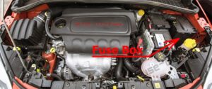Расположение блоков предохранителей и реле Fiat 500X 2014-2019 - схема 1