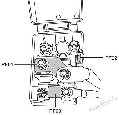 Fuses in battery: GAC GA6 (2019, 2020, 2021, 2022, 2023)