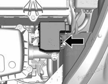 Auxiliary fuse box location: Holden Barina Spark (MJ; 2010-2015)