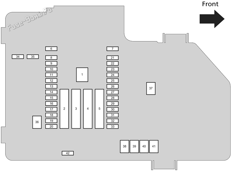 Under-hood fuse box diagram: Honda Accord (2023-2026)
