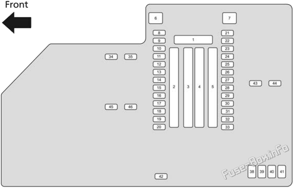 Under-hood fuse box diagram: Honda Accord Hybrid (2023-2026)
