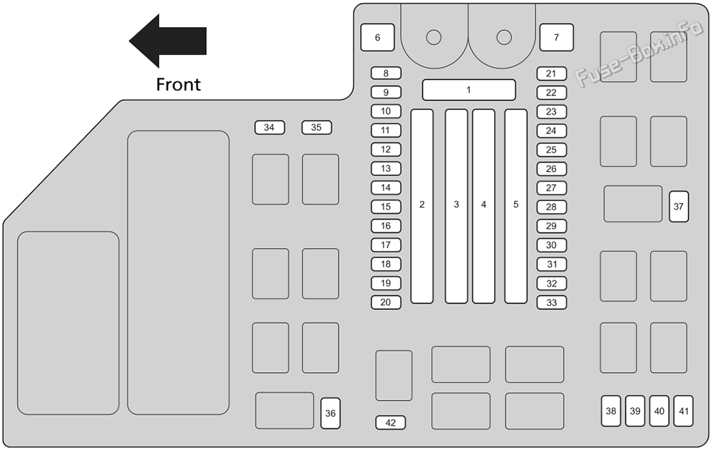 Under-hood fuse box diagram: Honda CR-V (2023-2026)