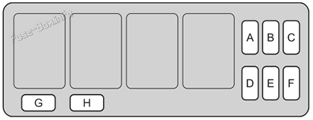 Instrument panel fuse box #2 diagram: Honda CR-V (2023-2026)