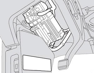 Расположение блоков предохранителей и реле Honda Odyssey (2011-2017) - схема 3