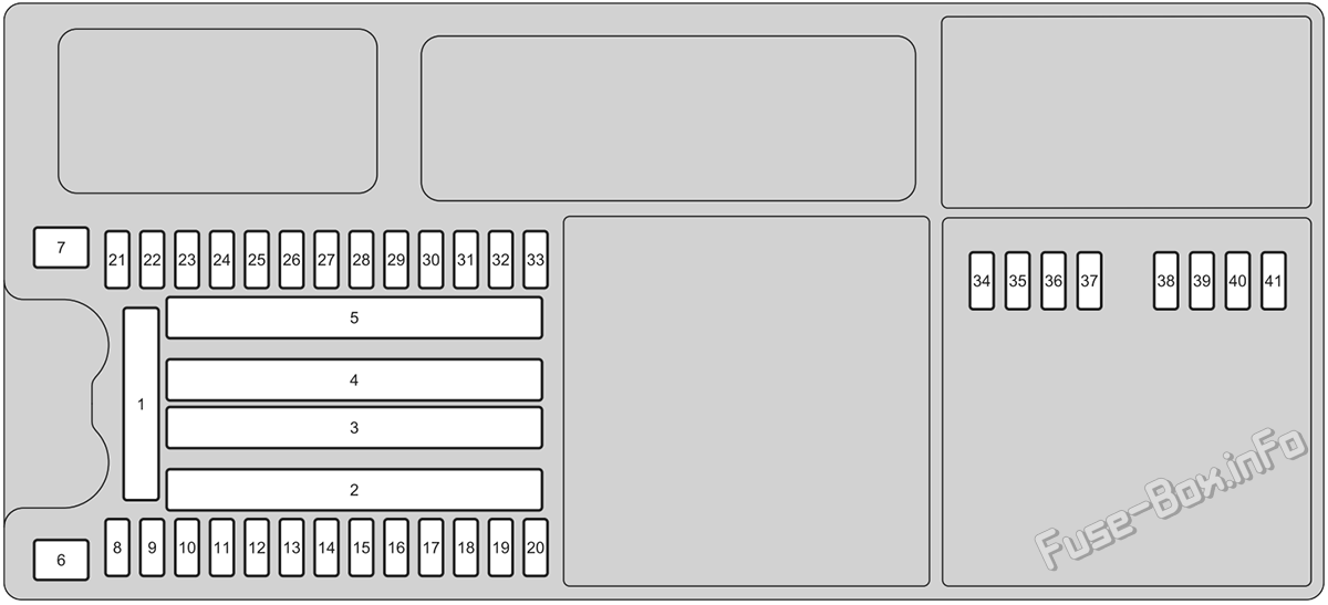 Under-hood fuse box diagram: Honda Pilot (2023-2026)