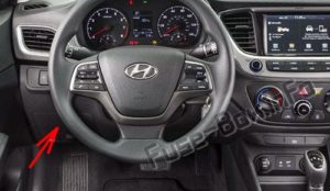 Расположение блоков предохранителей и реле Hyundai Accent HC 2018-2020 - схема 1