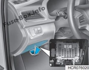 Расположение блоков предохранителей и реле Hyundai Accent HC 2018-2020 - схема 2