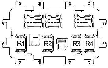 Расположение блоков предохранителей и реле Infiniti EX25, EX35, EX37, QX50 2007-2017 - схема 3