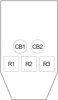 Расположение блоков предохранителей и реле Infiniti J30 1993-1997 - схема 3