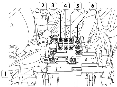 Расположение блоков предохранителей и реле Iveco Daily V 2011-2014 - схема 2 Расположение блоков предохранителей и реле Iveco Daily V 2011-2014 - схема 2