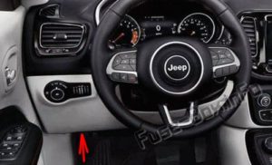 Расположение блоков предохранителей и реле Jeep Compass MP 552; 2017-2019 - схема 4