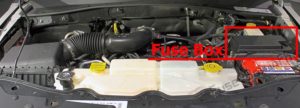 Расположение блоков предохранителей и реле Jeep Liberty и Cherokee KK; 2008-2013 - схема 1