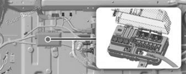 Rear junction block location: KIA EV9 (2024-2026)