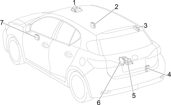Расположение блоков предохранителей и реле Lexus CT 200h 2011-2017 - схема 8 Расположение блоков предохранителей и реле Lexus CT 200h 2011-2017 - схема 8