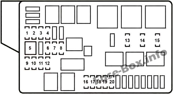 Схема блока предохранителей (2008-2011 гг.)