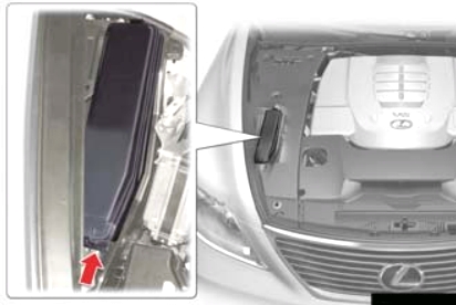 Расположение блоков предохранителей и реле Lexus LS 460 XF40 2007-2012 - схема 12