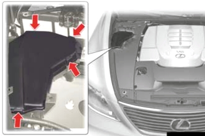 Расположение блоков предохранителей и реле Lexus LS 460 XF40 2007-2012 - схема 9