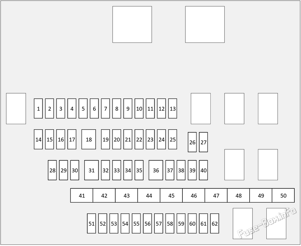 Under-hood fuse box #2 diagram: Lexus LX600 (J310; 2022-2024)