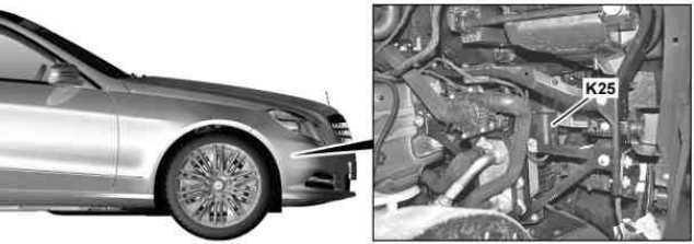 Расположение блоков предохранителей и реле Mercedes-Benz E-Class W212 2009-2016 - схема 13