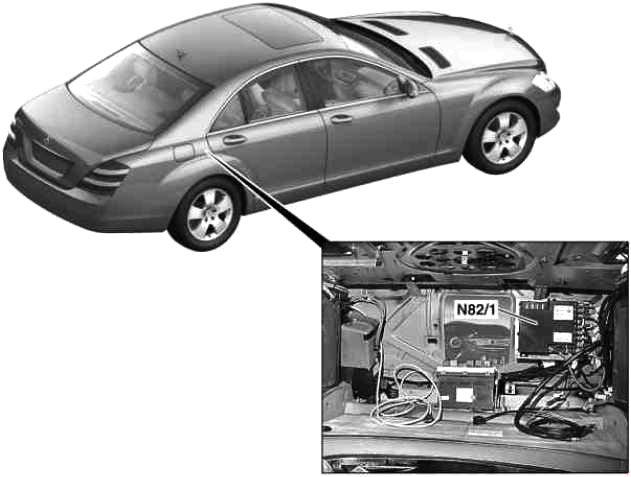 Расположение блоков предохранителей и реле Mercedes-Benz S-Class, CL-Class W221, C216 2005-2013 - схема 9