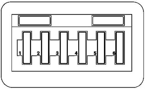 Расположение блоков предохранителей и реле Mercedes-Benz Vaneo W414 2001-2005 - схема 5