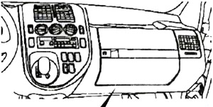 Расположение блоков предохранителей и реле Mercedes-Benz Vito W638 1997-2003 - схема 3