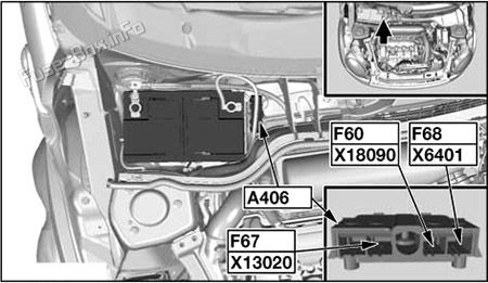 Additional Fuse Box №1: MINI Coupe / Roadster (2011, 2012, 2013, 2014, 2015, 2016)