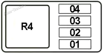 Additional Fuse Box №2: MINI Coupe / Roadster (2011, 2012, 2013, 2014, 2015, 2016)
