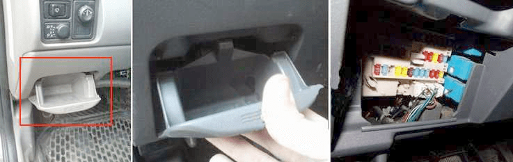 Расположение блоков предохранителей и реле Nissan Almera N16 - схема 2
