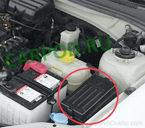 Расположение блоков предохранителей и реле Предохранители и реле Daewoo Leganza (V100), 1997- 2008 - схема 1