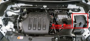 Расположение блоков предохранителей и реле Предохранители и реле Mitsubishi Eclipse Cross (2018-2019…) - схема 3