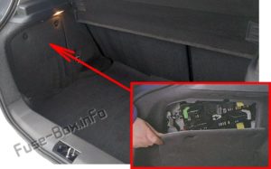 Расположение блоков предохранителей и реле Предохранители и реле Opel Astra H (2004-2009) - схема 3