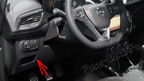 Расположение блоков предохранителей и реле Предохранители и реле Opel Corsa E (2015-2019) - схема 3