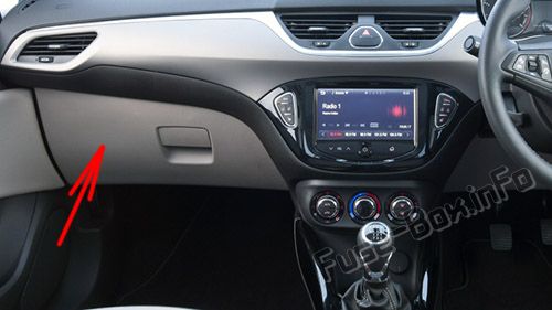 Расположение блоков предохранителей и реле Предохранители и реле Opel Corsa E (2015-2019) - схема 5