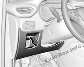 Расположение блоков предохранителей и реле Предохранители и реле Opel Crossland X (2017-2019…) - схема 4