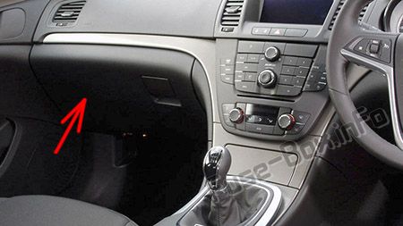Расположение блоков предохранителей и реле Предохранители и реле Opel Insignia A (2009-2017) - схема 5