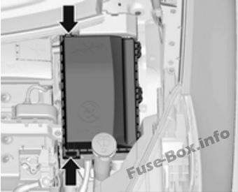 Расположение блоков предохранителей и реле Предохранители и реле Opel / Vauxhall Zafira Tourer C (2011-2019) - схема 2