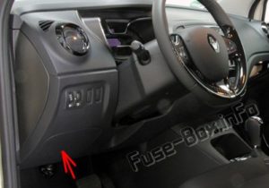 Расположение блоков предохранителей и реле Предохранители и реле Renault Captur (2013-2019 ..) - схема 2