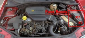 Расположение блоков предохранителей и реле Предохранители и реле Renault Clio II (1999-2005) - схема 8