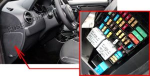Расположение блоков предохранителей и реле Предохранители и реле Renault Duster (2010-2016) - схема 2